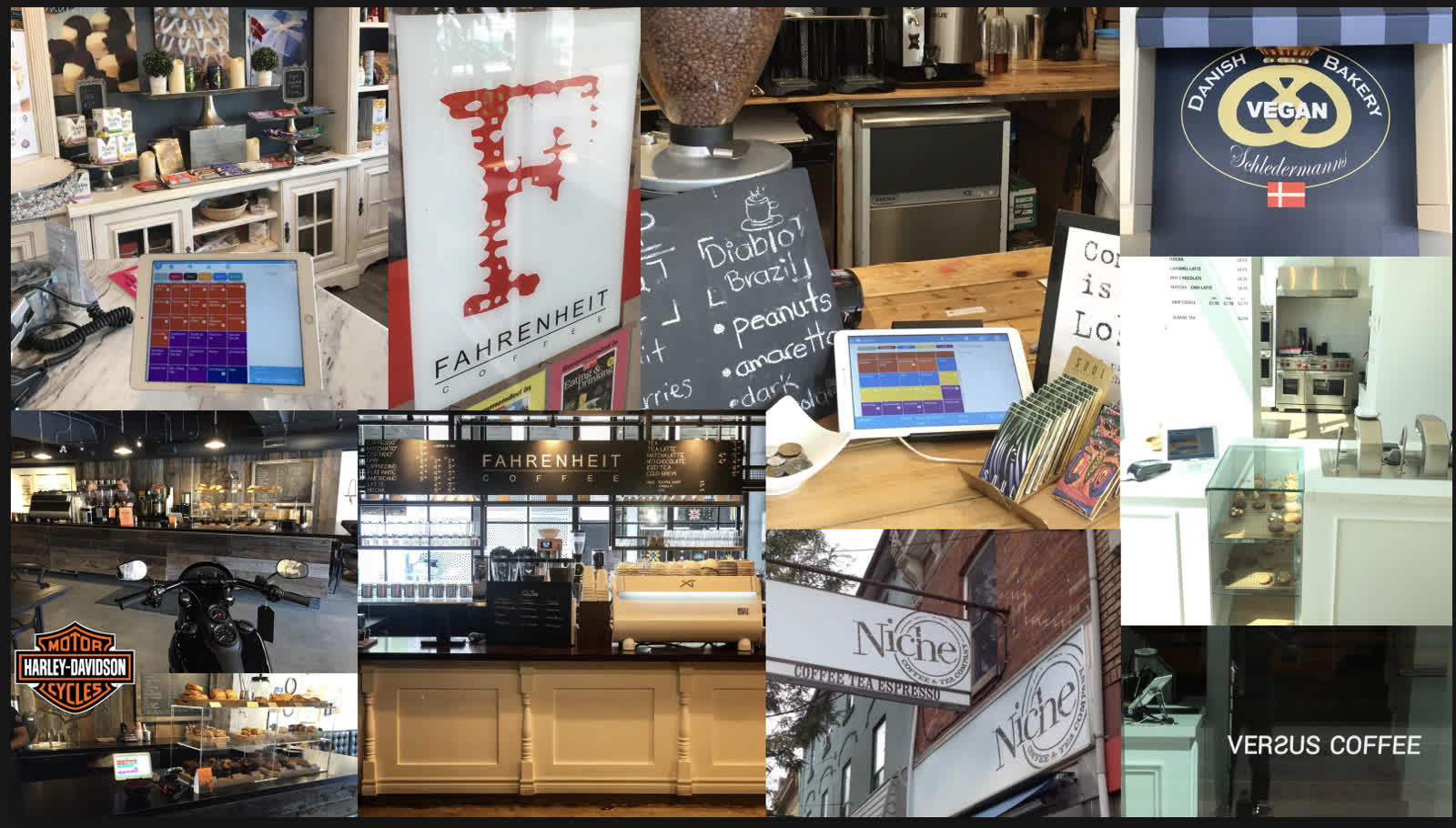 Nimbus POS retrospective title card above a collage of cafes and product moments.