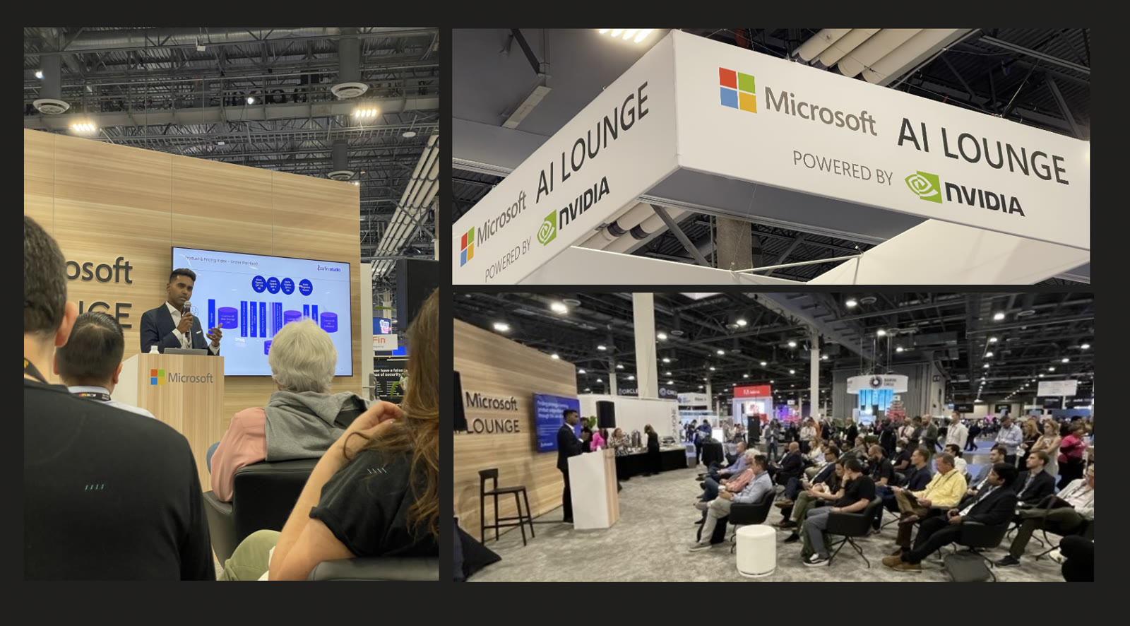 Speaking at Microsoft AI Lounge during Money20/20.